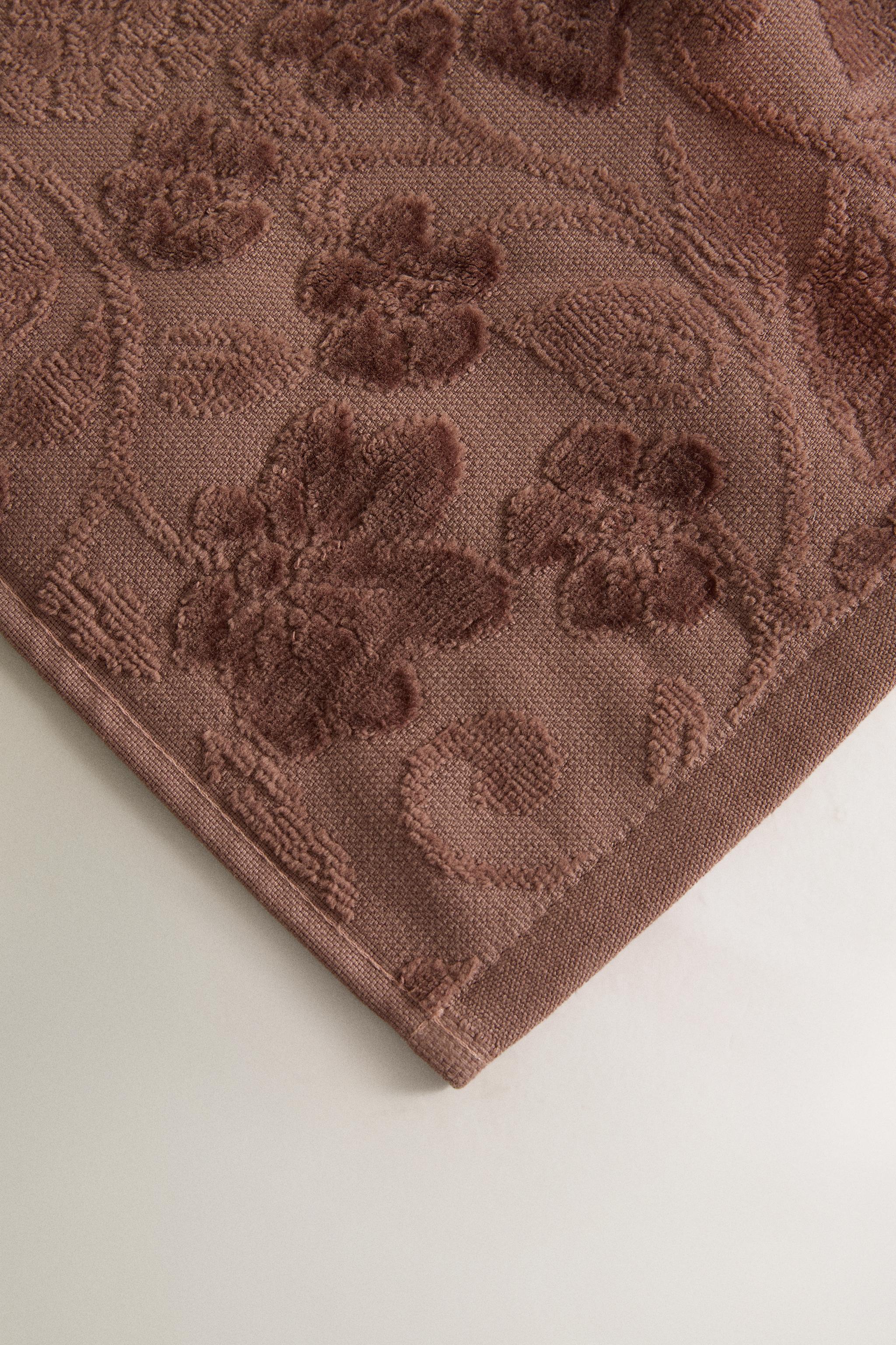 SERVIETTE DE BAIN VELOURS ANIMALIER